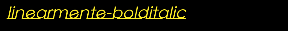 Linearmente-BoldItalic.ttf
(Art font online converter effect display)