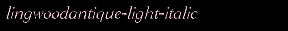 LingwoodAntique-Light-Italic.ttf