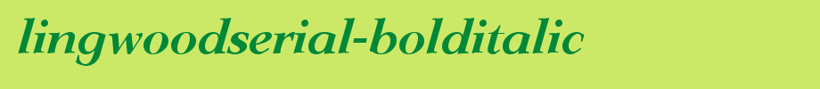 LingwoodSerial-BoldItalic.ttf
(Art font online converter effect display)