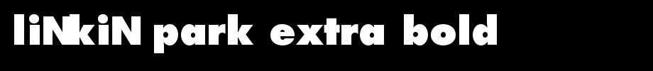 Linkin-Park-Extra-Bold.ttf(字体效果展示)