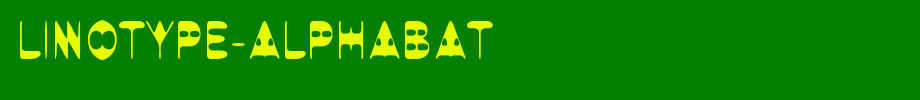 Linotype-Alphabat.ttf
(Art font online converter effect display)
