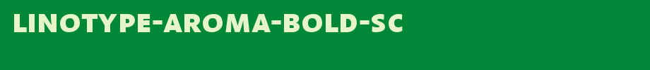 Linotype-Aroma-Bold-SC.ttf
(Art font online converter effect display)