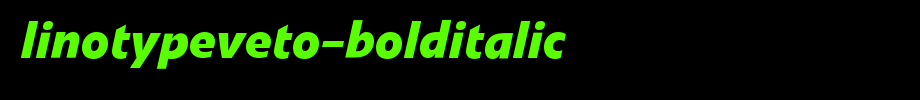 LinotypeVeto-BoldItalic.ttf
(Art font online converter effect display)