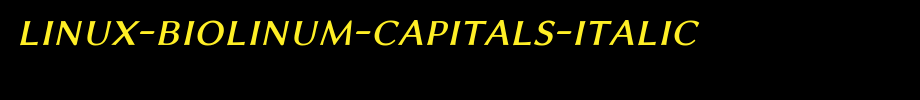 Linux-Biolinum-Capitals-Italic.ttf
(Art font online converter effect display)