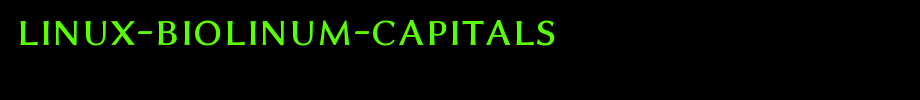 Linux-Biolinum-Capitals.ttf(字体效果展示)