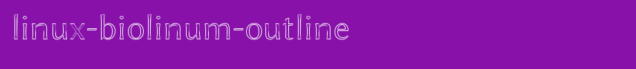 Linux-Biolinum-Outline.ttf
(Art font online converter effect display)