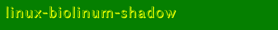 Linux-Biolinum-Shadow.ttf
(Art font online converter effect display)
