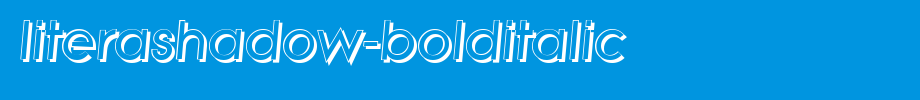 LiteraShadow-BoldItalic.ttf
(Art font online converter effect display)