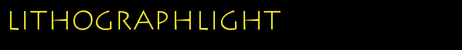 LithographLight.ttf(字体效果展示)