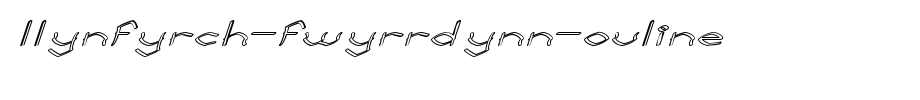 Llynfyrch-Fwyrrdynn-Ouline.ttf(字体效果展示)