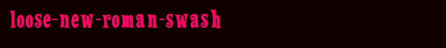 Loose-New-Roman-Swash.ttf
(Art font online converter effect display)
