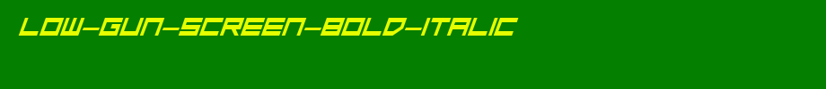 Low-Gun-Screen-Bold-Italic.ttf
(Art font online converter effect display)