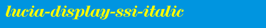 Lucia-Display-SSi-Italic.ttf
(Art font online converter effect display)