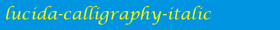 Lucida-Calligraphy-Italic.ttf
(Art font online converter effect display)