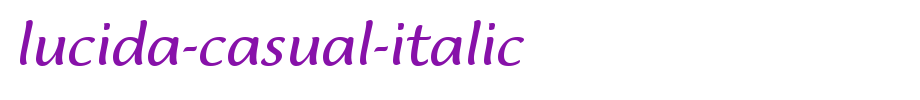 Lucida-Casual-Italic.ttf
(Art font online converter effect display)