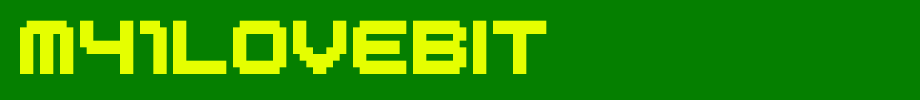 M41LOVEBIT_英文字体