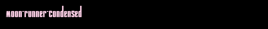 MOON-Runner-Condensed.ttf
(Art font online converter effect display)