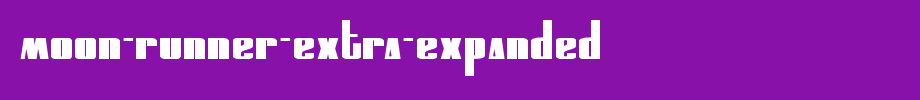 MOON-Runner-Extra-expanded.ttf(字体效果展示)