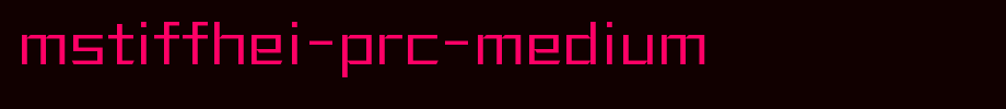 MStiffHei-PRC-Medium.ttf
(Art font online converter effect display)
