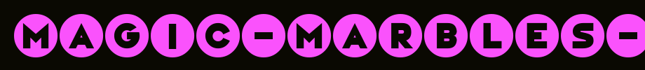 Magic-Marbles-Italic.otf(艺术字体在线转换器效果展示图)