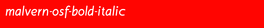 Malvern-OSF-Bold-Italic.ttf
(Art font online converter effect display)