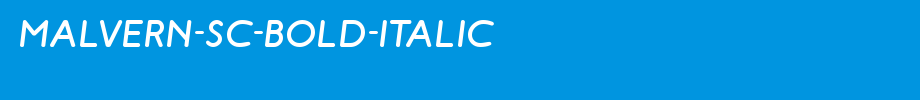 Malvern-SC-Bold-Italic.ttf
(Art font online converter effect display)