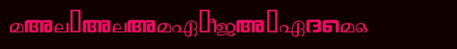 Malyalam-Vijay-Demo.ttf(字体效果展示)