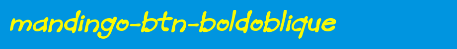Mandingo-BTN-BoldOblique.ttf