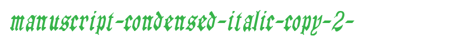 Manuscript-Condensed-Italic-copy-2-.ttf
(Art font online converter effect display)