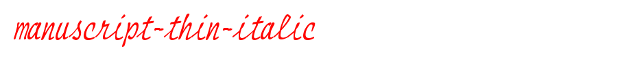 Manuscript-Thin-Italic.ttf
(Art font online converter effect display)