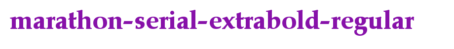 Marathon-Serial-ExtraBold-Regular.ttf
(Art font online converter effect display)