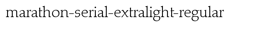 Marathon-Serial-ExtraLight-Regular.ttf
(Art font online converter effect display)