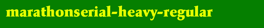 MarathonSerial-Heavy-Regular.ttf
(Art font online converter effect display)