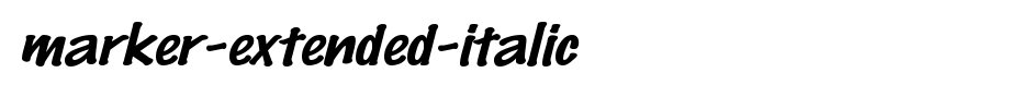 Marker-Extended-Italic.ttf
(Art font online converter effect display)