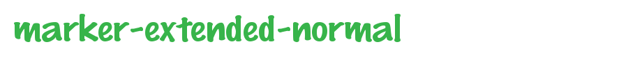 Marker-Extended-Normal.ttf
(Art font online converter effect display)