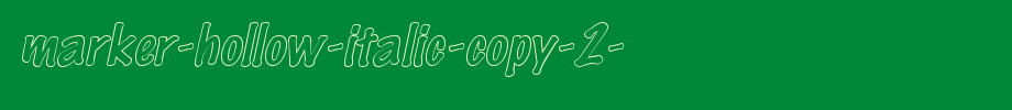 Marker-Hollow-Italic-copy-2-.ttf
(Art font online converter effect display)