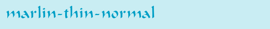 Marlin-Thin-Normal.ttf
(Art font online converter effect display)