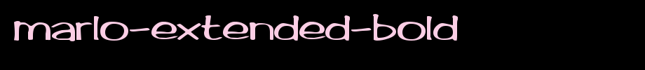 Marlo-Extended-Bold.ttf
(Art font online converter effect display)