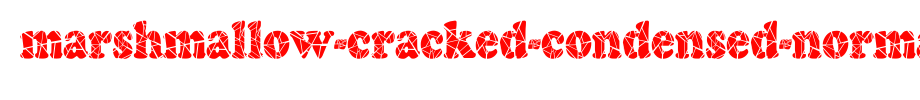 Marshmallow-Cracked-Condensed-Normal.ttf
(Art font online converter effect display)