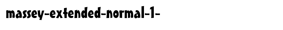 Massey-Extended-Normal-1-.ttf
(Art font online converter effect display)