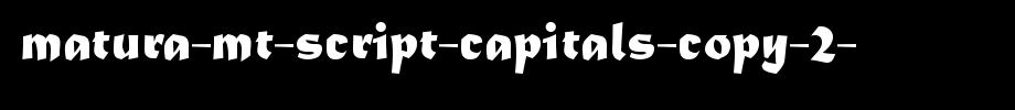 Matura-MT-Script-Capitals-copy-2-.ttf
(Art font online converter effect display)