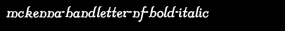 McKenna-Handletter-NF-Bold-Italic.ttf
(Art font online converter effect display)