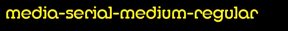 Media-Serial-Medium-Regular.ttf
(Art font online converter effect display)