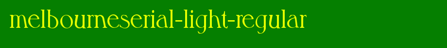 MelbourneSerial-Light-Regular.ttf(字体效果展示)