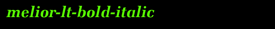 Melior-LT-Bold-Italic.ttf(字体效果展示)