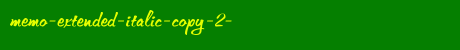 Memo-Extended-Italic-copy-2-.ttf
(Art font online converter effect display)