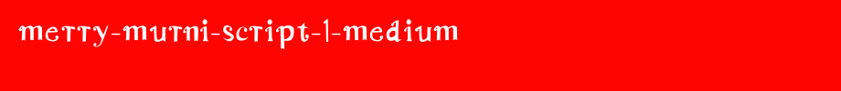 Merry-Murni-Script-1-Medium.ttf
(Art font online converter effect display)