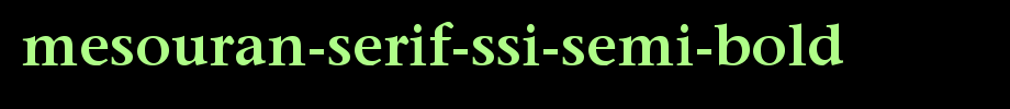 Mesouran-Serif-SSi-Semi-Bold.ttf