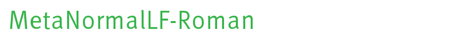 MetaNormalLF-Roman_英文字体字体效果展示