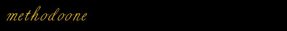 MethodoOne.ttf(字体效果展示)